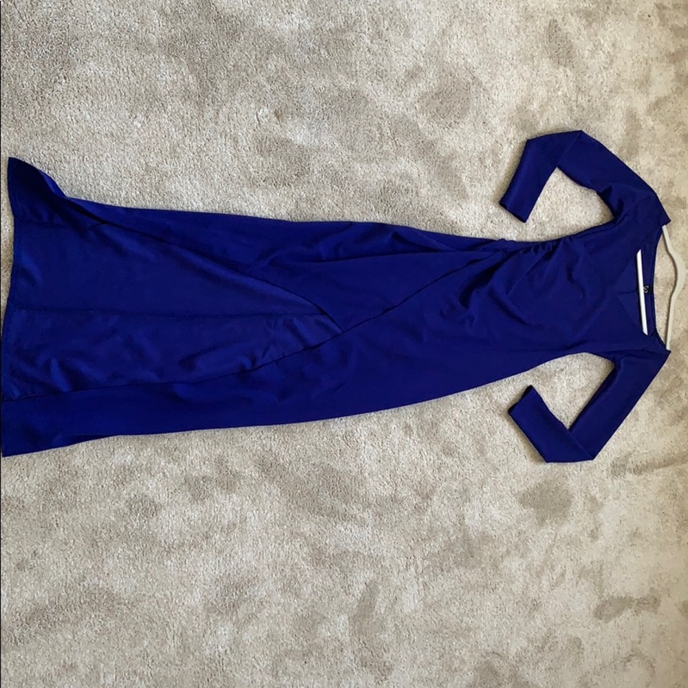 Off the shoulder long evening wrap dress!